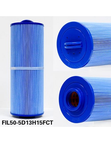 FILTRE CAL SPA CARTRIDGE 50 SQ FTx  5"ODx 13"H x 1.5"ID, GROS FILETAGE FEMELLE